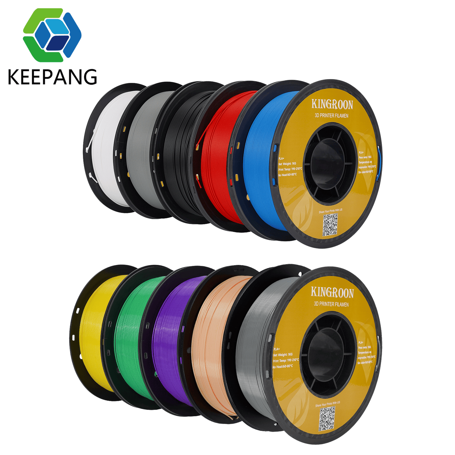 5KG 10KG PLA Filament 1.75mm 2.2LBS(1KG)/Spool Eco-Friendly 3D Printer Filament No Bubble High Quality 3D Printing Materials