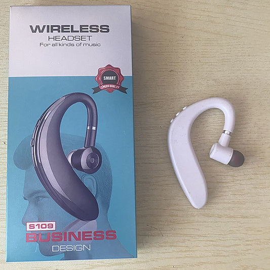 Wireless earphones with microphone for all smartphones; hands-free sports headphones with Bluetooth connection and microphone