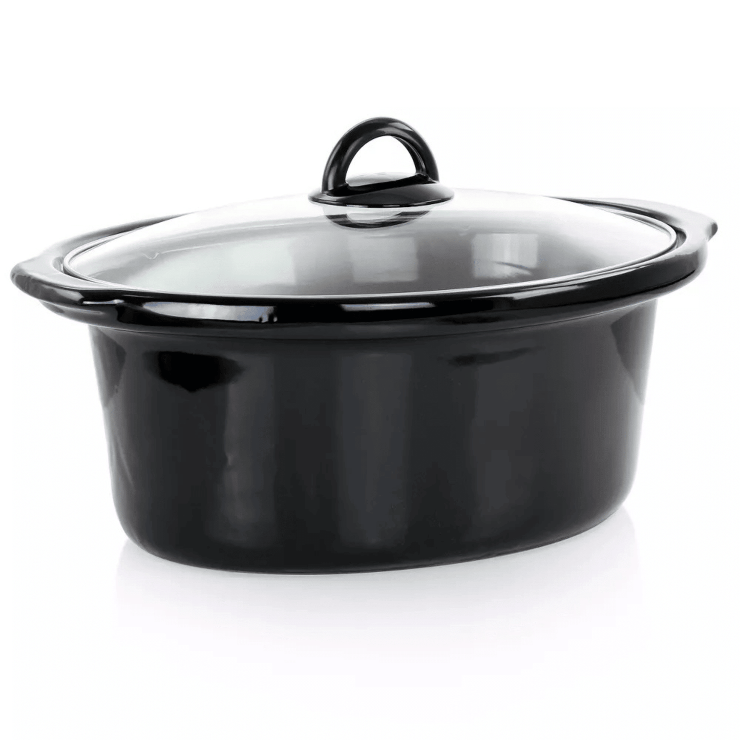 Better Chef 6-Quart Oval Stainless Steel Slow Cooker with Removable Stoneware Crock