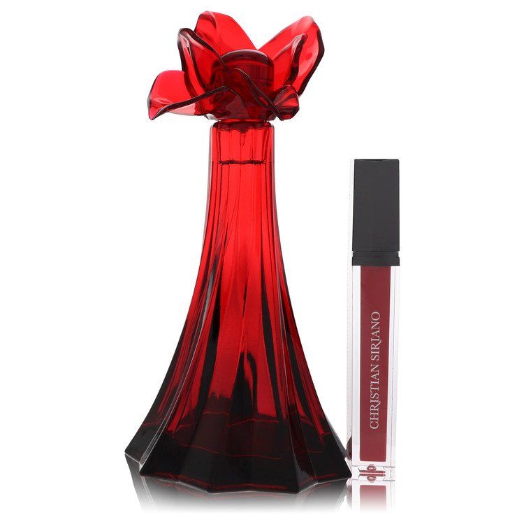 Christian Siriano Ooh La Rouge by Christian Siriano Eau De Parfum Spray + 0.21 Oz Red Lip Gloss (Unboxed)