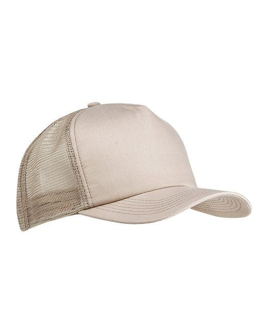 Big Accessories BX010 5-Panel Twill Trucker Cap